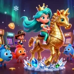 Experience the thrilling world of sm77 with a vibrant casino-themed illustration featuring a mermaid princess.