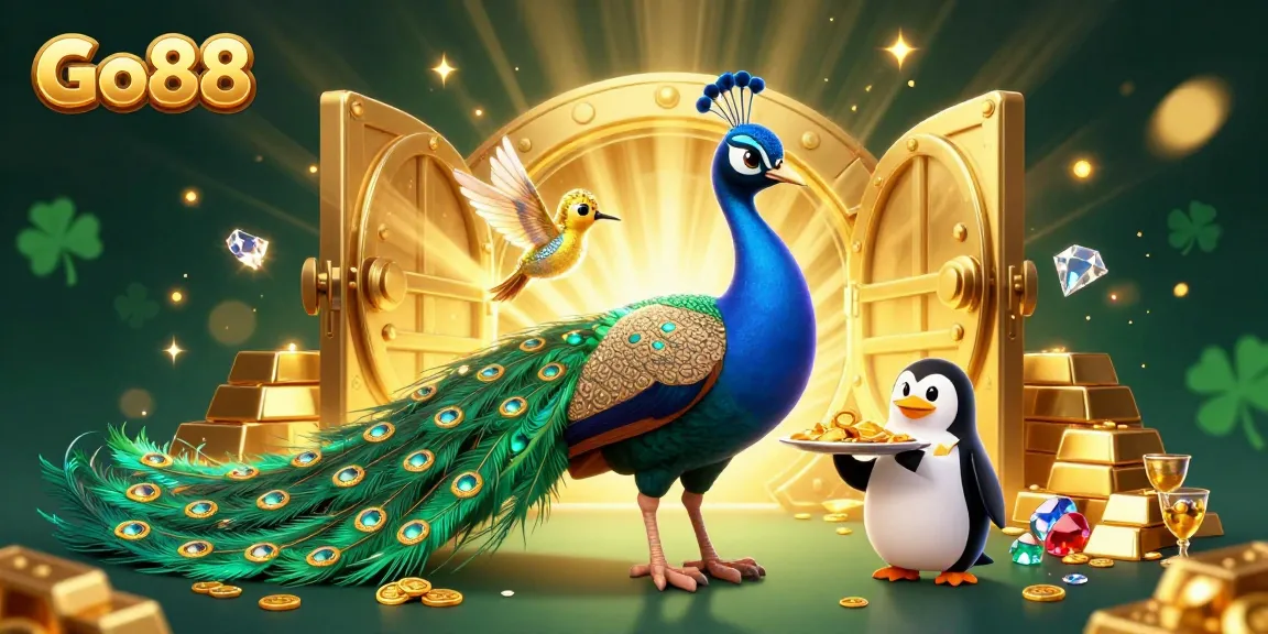Go88 interactive scene showcasing vibrant casino elements and characters inviting gamers to play.