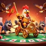 Engage with dh88's thrilling gaming atmosphere featuring a rooster warlord in action.