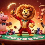 Engage with tg 88 as the circus-themed casino scene unfolds with vibrant characters and gaming elements.