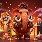 Experience EA88 thrills with vibrant casino characters enjoying games and flash in an online casino.