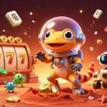 Experience the excitement of link tg88 as a Martian gecko uncovers a golden casino in a vibrant 3D illustration.