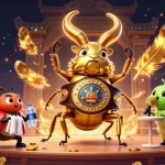 Experience thrilling action at Link 98win with a vibrant 3D casino showdown featuring dynamic characters.