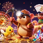 Experience gaming thrill with 789CLUB as a treasure hunter finds gems in a dazzling scene.